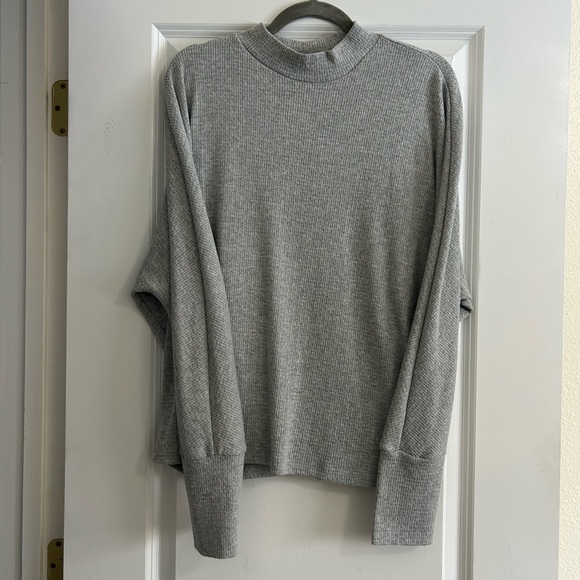Grey Mock-neck Shirt - Picture 1 of 3